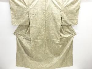 色紙に花古典柄織り出し西陣お召着物